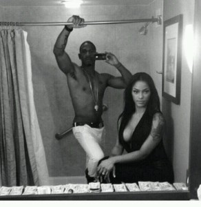 Stevie J. And Joseline Selfie with a Shower Rod?? If eyes could talk. What are they saying? *Caption this*